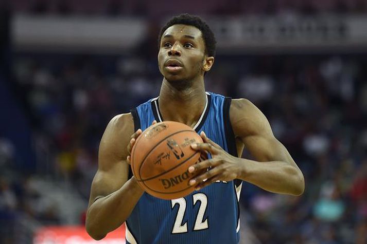 Andrew Wiggins, nýliði ársins í NBA-deildinni 2014-15.