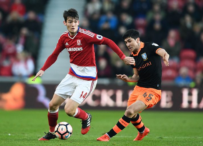 Martin De Roon skoraði þriðja og síðasta mark Middlesbrough gegn Sheffield Wednesday.