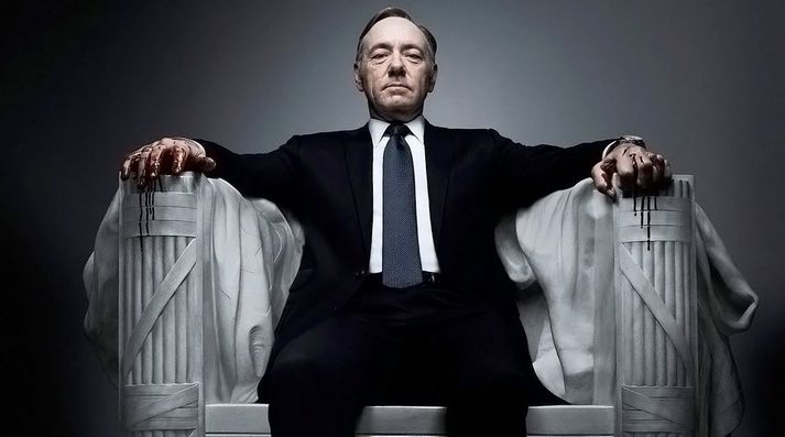 Kevin Spacey fer með aðalhlutverkið í þáttaröðinni House of Cards.