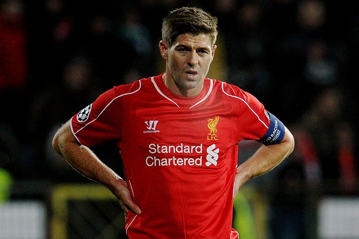 Steven Gerrard, fyrirliði Liverpool.