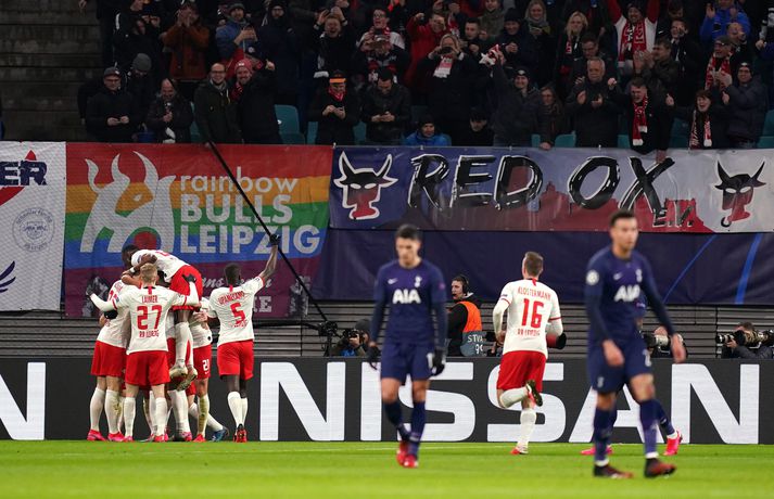 RB Leipzig hafði mikla yfirburði í einvíginu gegn Tottenham í 16-liða úrslitum Meistaradeild Evrópu.