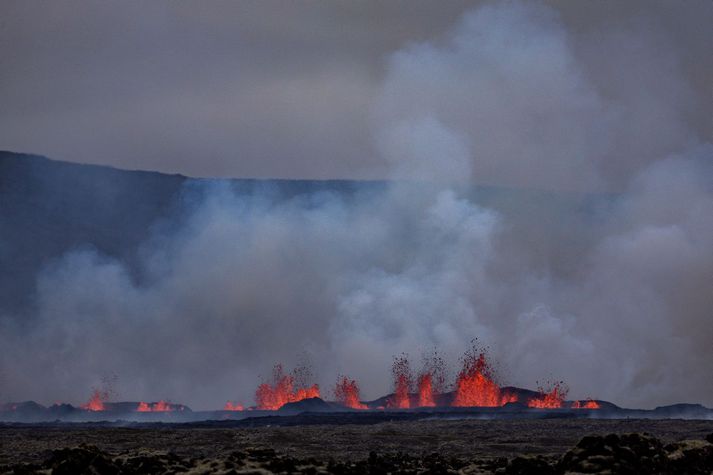 Veðurstofan hefur spáð því að eldgos gæfi hafist í lok þessa mánaðar.