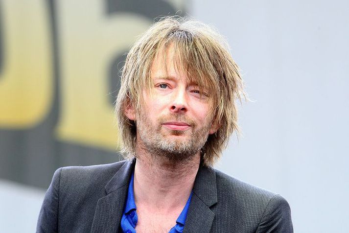 Áfall Meðlimur í föruneyti Radiohead lést er svið sem hljómsveitin átti að koma fram á hrundi. nordicphotos/getty