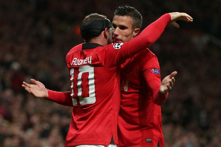 Wayne Rooney og Robin van Persie.