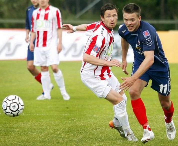 Henrik Bödker og Dennis Danry eru aftur orðnir samherjar en þeir léku á sínum tíma saman í Danmörku.