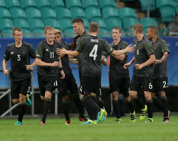 Þjóðverjar gerðu 2-2 jafntefli við Mexíkó.