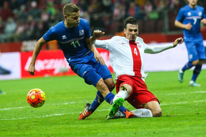 Alfreð Finnbogason skoraði í síðustu tveimur landsleikjum íslands á árinu.