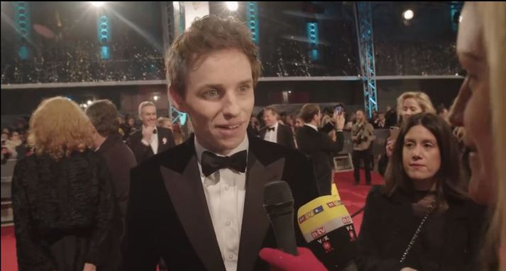 Eddie Redmayne hissa á spurningunni