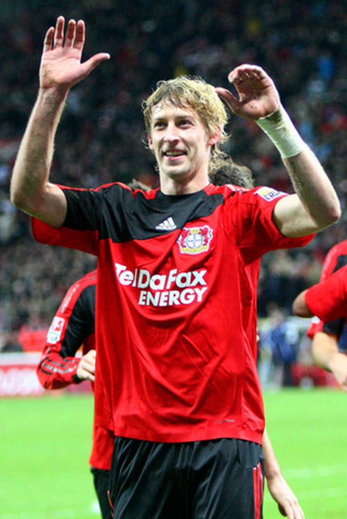 Stefan Kiessling þakkar fyrir sig í dag.