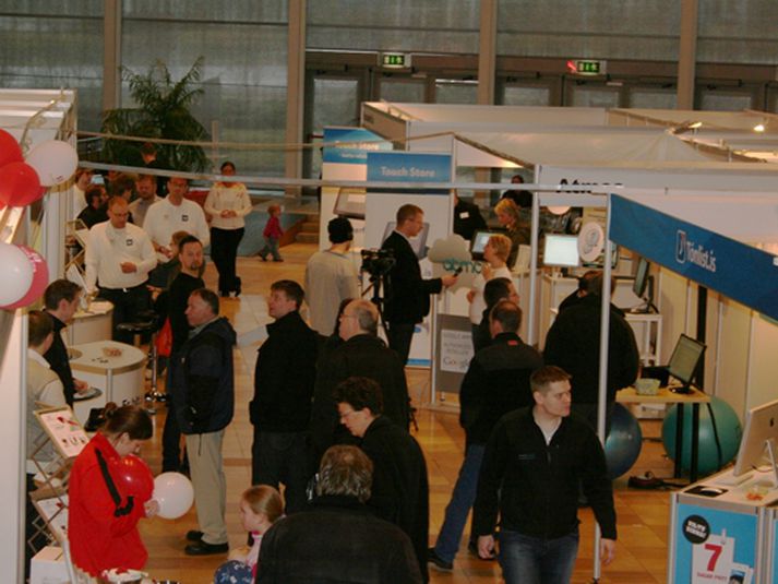 Þetta er í annað sinn sem Netið Expo er haldið. Þessi mynd var tekin á fyrstu sýningunni