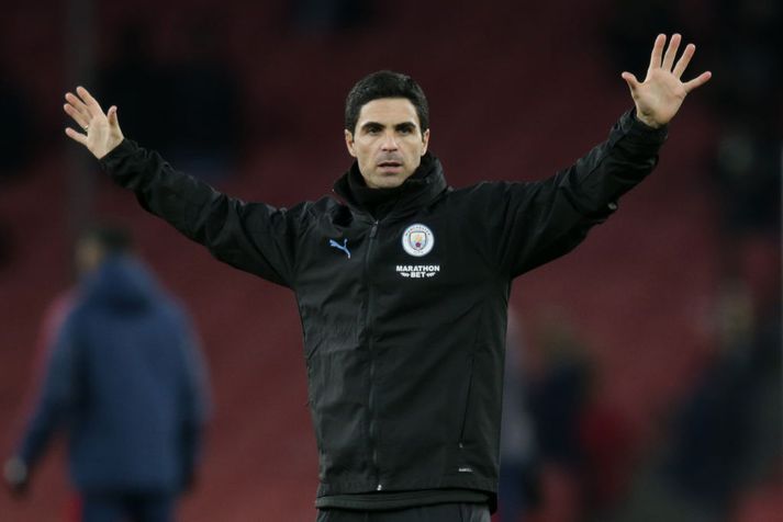 Arteta er aðstoðarmaður Pep Guardiola hjá Manchester City