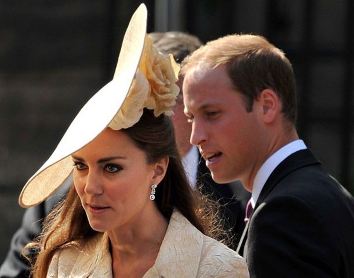 Hertogahjónin af Cambridge, Katrín Middleton og Vilhjálmur prins. Mynd/ AFP.