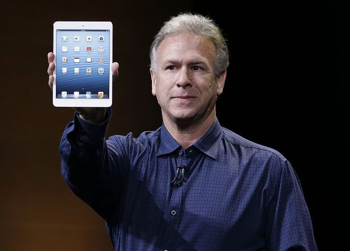 Phil Schiller hjá Apple kynnti hina nýju gerð iPad á kynningarfundinum í gær. Fréttablaðið/AP