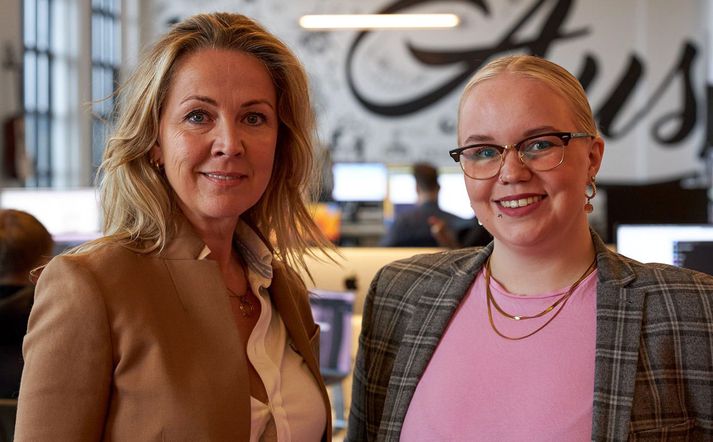 Margrét Stefánsdóttir og Silja Björk Björnsdóttir.