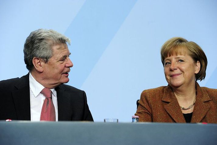 Joachim Gauck og Angela Merkel Forseti og kanslari Þýskalands verða bæði fyrrverandi Austur-Þjóðverjar.nordicphotos/AFP