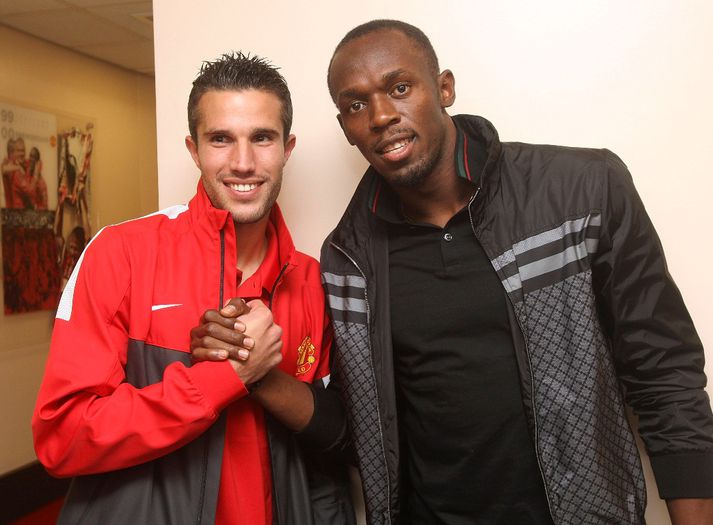 Bolt með Robin van Persie.