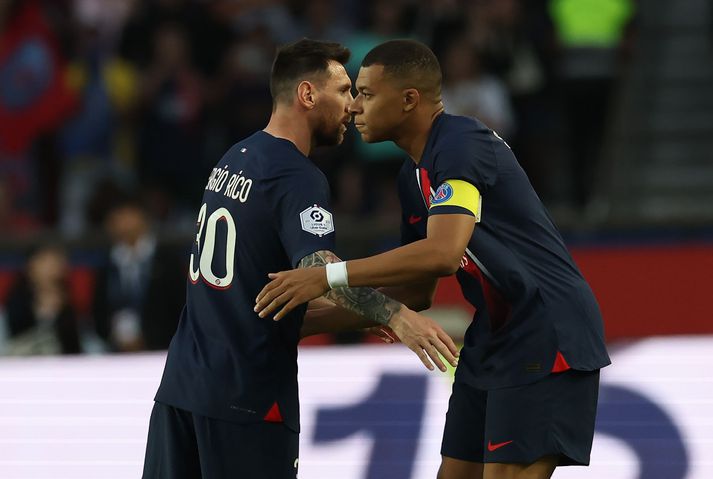 Lionel Messi og Kylian Mbappé léku saman hjá Paris Saint-Germain um tveggja ára skeið.