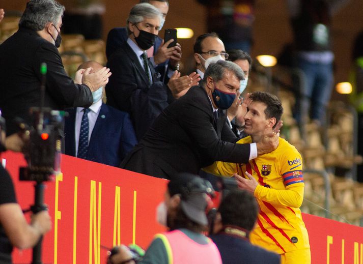 Joan Laporta segir að Messi hafi ekki sagt sitt síðasta hjá Barcelona.