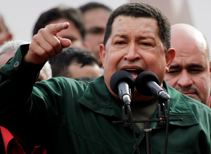 Hugo Chavez er víst allt annað en sáttur með nafna sinn.