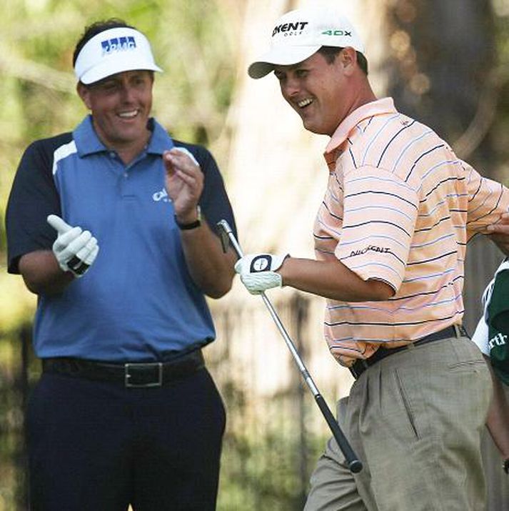 Phil Mickelson og Jeff Quinney.