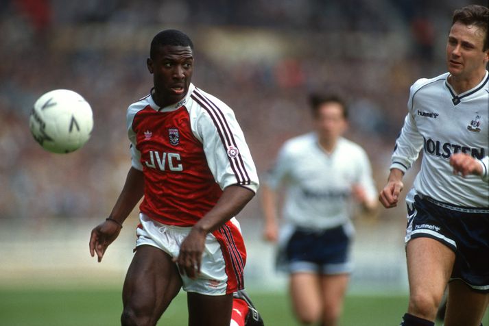Campbell í leik með Arsenal 1991