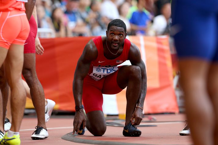 Gatlin gerir sig tilbúinn.