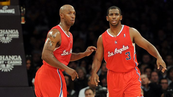 Chris Paul og Chauncey Billups í fyrsta leiknum með Clippers.