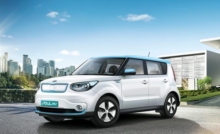 Kia Soul EV rafmagnsbíllinn.