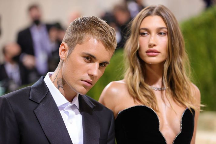 Justin Bieber og Hailey Baldwin á góðri stundu.