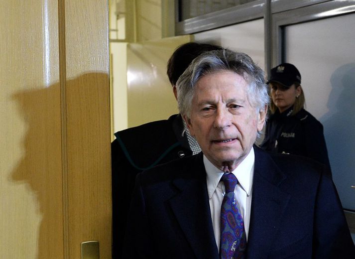 Roman Polanski mætti fyrir rétt í pólsku borginni Krakow fyrr í dag.