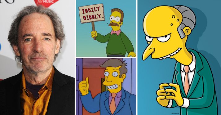 Leikarinn Harry Shearer hefur ljáð góðkunnugum karakterum í Simpsons rödd sína.