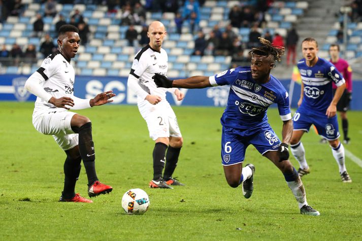 Saint-Maximin á ferðinni með Bastia í fyrra