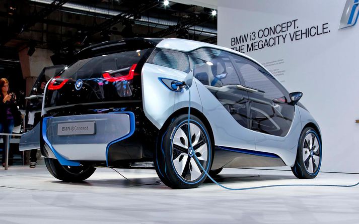 Rafmagnsbíllinn BMW i3.