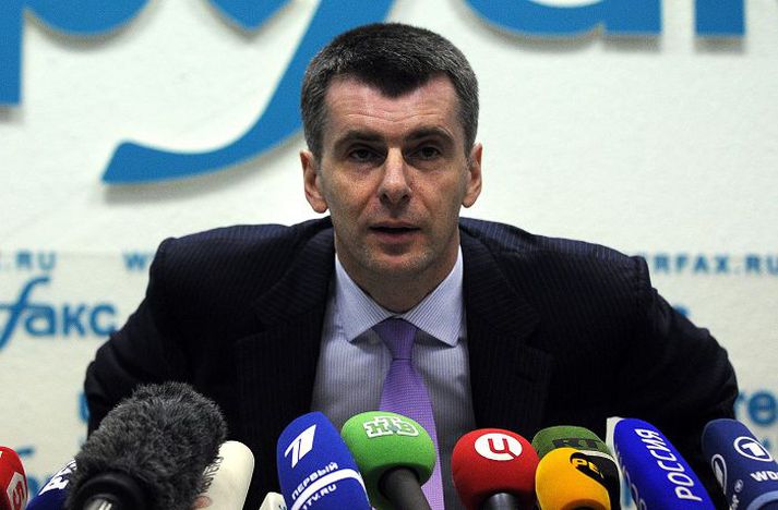 Mikhaíl Prokhorov Auðkýfingurinn hefur boðið sig fram.nordicphotos/AFP