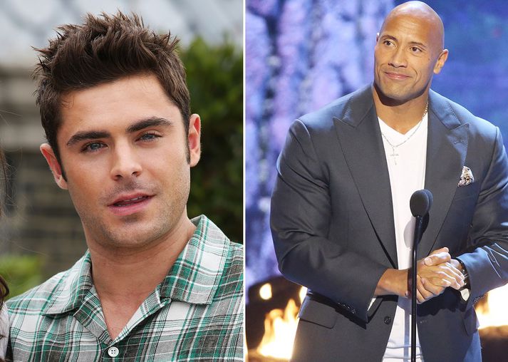 Zac Efron og Dwayne Johnson verða flottir í Baywatch.