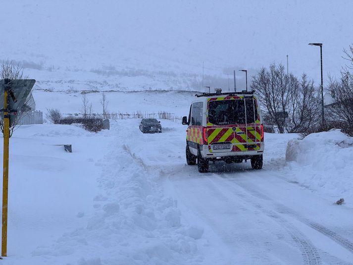 Mikið hefur snjóað á Austfjörðum undanfarið og enn á að bæta í í dag. 