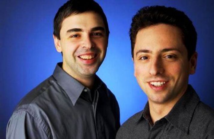 Larry Page og Sergei Brin, stofnendur Google, hafa ærna ástæðu til að brosa út að eyrum enda hefur netleitarrisinn Google gert þá að milljarðamæringum.