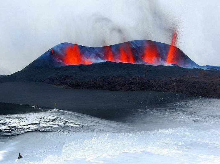 Eldgosið Þeir sem nýta sér boð E.C.A. eiga mikið sjónarspil í vændum.
Fréttablaðið/vilhelm