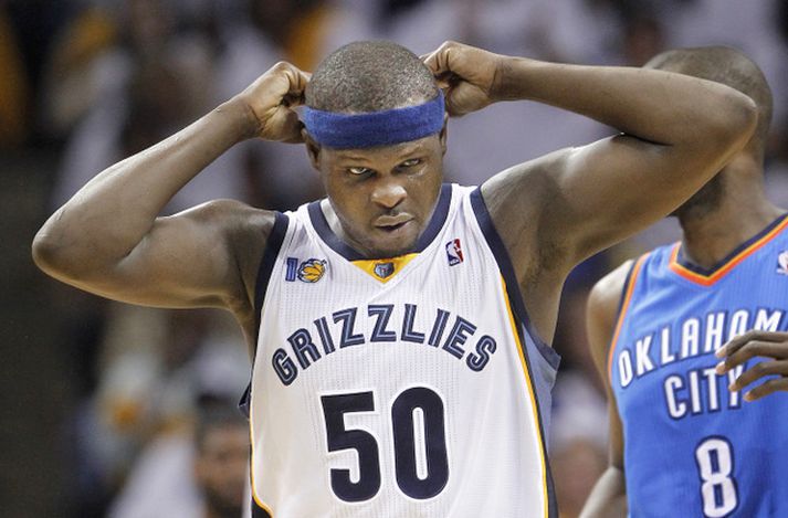 Zach Randolph átti enn einn stórleikinn fyrir Memphis í nótt.