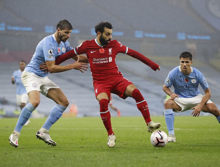 Mohamed Salah skoraði í síðasta leik Liverpool fyrir landsleikjahléið, í 1-1 jafntefli við Manchester City.