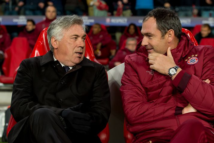 Carlo Ancelotti hefur unnið mikið með Paul Clement (til hægri).