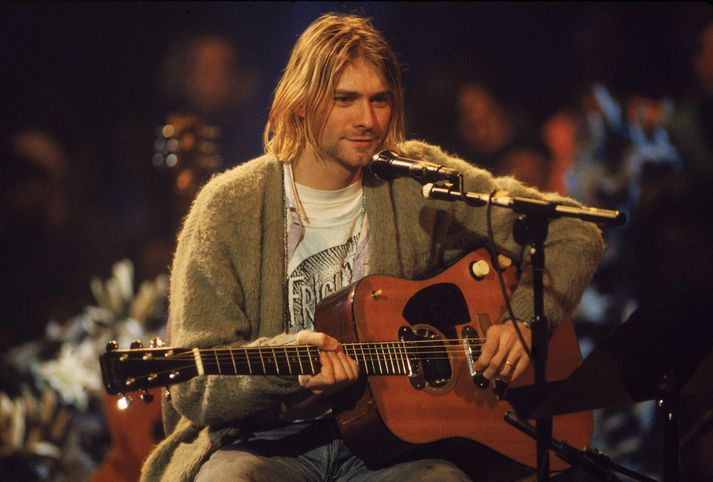 Kurt Cobain, söngvari Nirvana.