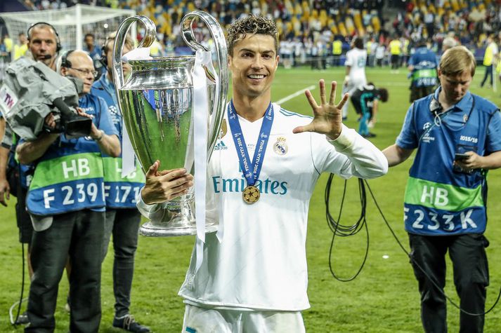 Cristiano Ronaldo vann Meistaradeildina þriðja árið í röð í vor.