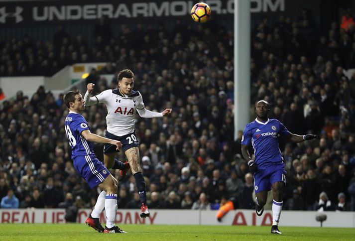 Jólatörninni lauk með leik Tottenham og Chelsea í gær. Spurs vann leikinn 2-0. Dele Alli skoraði bæði mörkin.