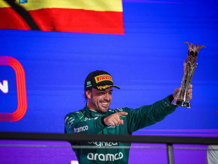 Fernando Alonso hefur hundrað sinnum komist á verðlaunapall í Formúlu 1.
