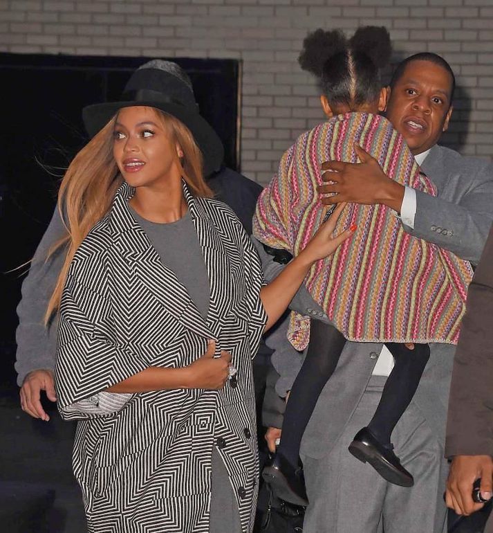 Beyoncé, Blue Ivy og Jay Z.