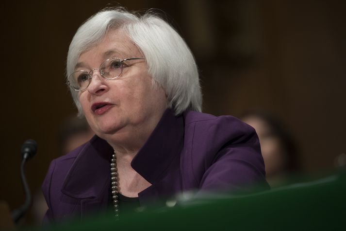 Janet Yellen, seðlabankastjóri Bandaríkjanna, þarf að taka stefnumarkandi ákvörðun á morgun.