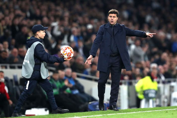 Pochettino á hliðarlínunni í gær