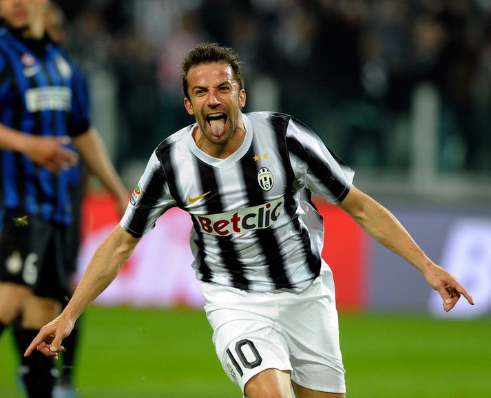 Del Piero fagnar sínu fyrsta deildarmarki á tímabilinu.