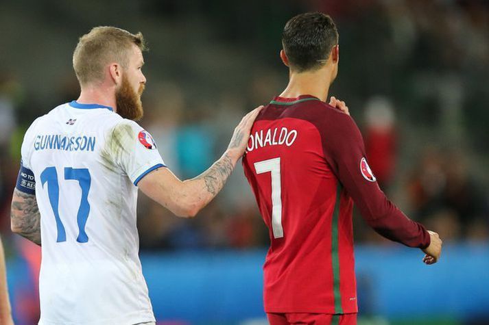 Íslenska landsliðið komst verulega undir skinnið á Cristiano Ronaldo á þessum degi fyrir fjórum árum. 